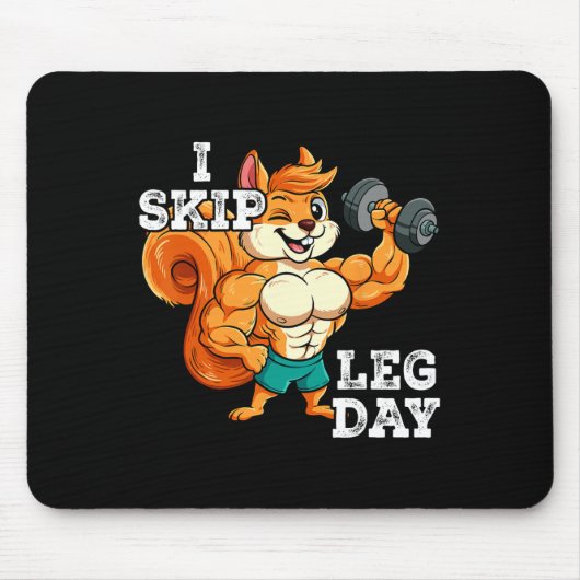 Gym Gewichtstraining Ik Skip Leg Dag 3 Muismat (Voorkant)