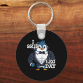 Gym Gewichtstraining Ik Skip Leg Dag 4 Sleutelhanger (Voorkant)