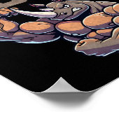 Gym Gift For Men Training Motivation Fitness Bodyb Poster (Hoek)