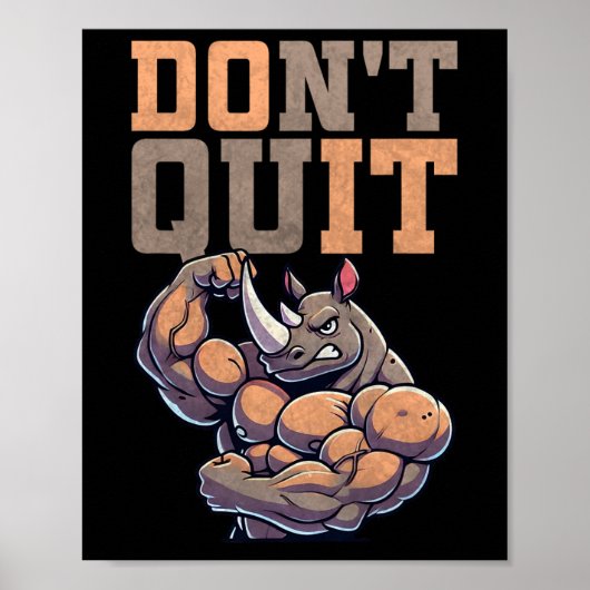 Gym Gift For Men Training Motivation Fitness Bodyb Poster (Voorkant)