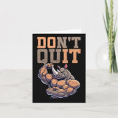 Gym Gift Voor Mannen Training Motivatie Fitness Bo Kaart (Voorkant)