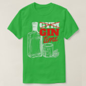 Gym Gin Time Hilarious Gin and Tonic Funny Gin Des T-shirt (Design voorkant)
