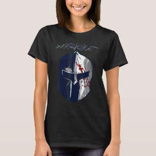 Gym Gladiator Sparta Workout Spartanen Helm Grieke T-shirt