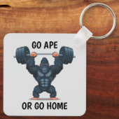 Gym Gorilla Sleutelhanger (Achterkant)