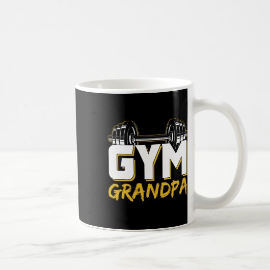Gym Grandpa Workout Training Fitness Weightlifting Koffiemok (Rechts)