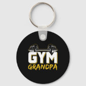 Gym Grandpa Workout Training Fitness Weightlifting Sleutelhanger (Voorkant)