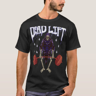 Gym Grim Reaper deadlift werkout occult. 1 T-shirt