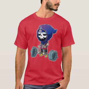 Gym Grim Reaper doadlift Gym Workout Halloween Bod T-shirt