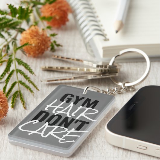 Gym Hair Don't Care Women's Sleutelhanger (Voorkant Rechts)