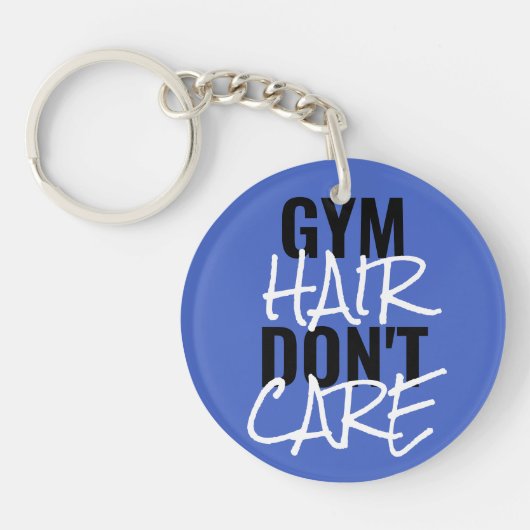 Gym Hair Don't Care Women's Sleutelhanger (Voorkant)