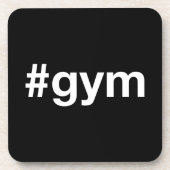 GYM Hashtag Bier Onderzetter (Voorkant)