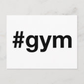 GYM Hashtag Briefkaart (Voorkant)