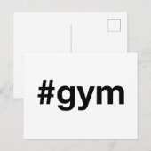 GYM Hashtag Briefkaart (Voorkant / Achterkant)