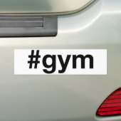 GYM Hashtag Bumpersticker (Op auto)