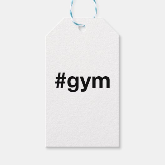 GYM Hashtag Cadeaulabel (Voorkant)