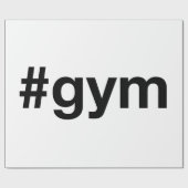 GYM Hashtag Cadeaupapier (Vlak)
