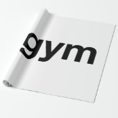 GYM Hashtag Cadeaupapier (Uitgerold)