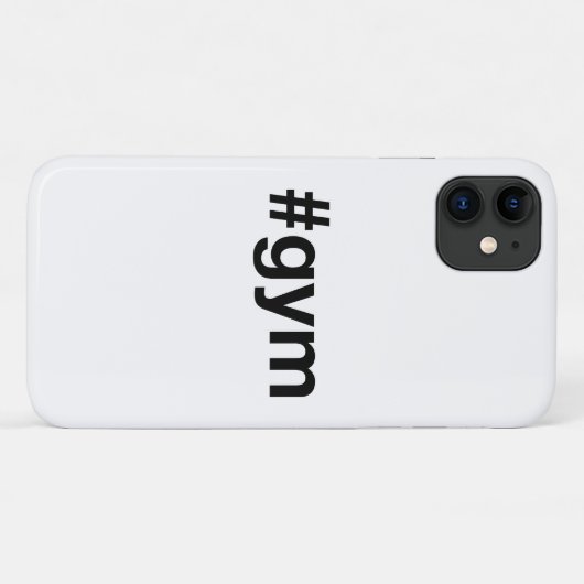 GYM Hashtag Case-Mate iPhone Case (Achterkant (horizontaal))