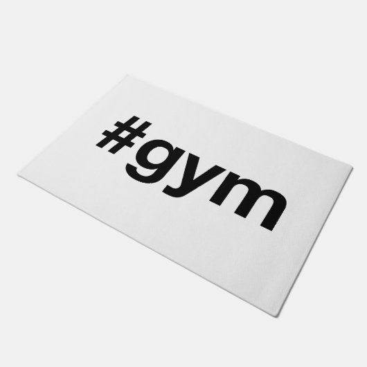 GYM Hashtag Deurmat (Schuin)