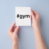 GYM Hashtag Flyer (Hand)