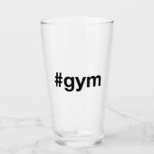 GYM Hashtag Glas (Voorkant)