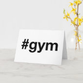 GYM Hashtag Kaart (Gele Bloem)