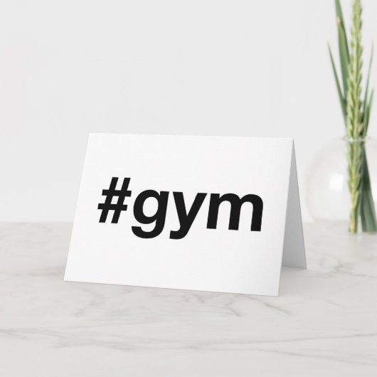 GYM Hashtag Kaart (Voorkant)