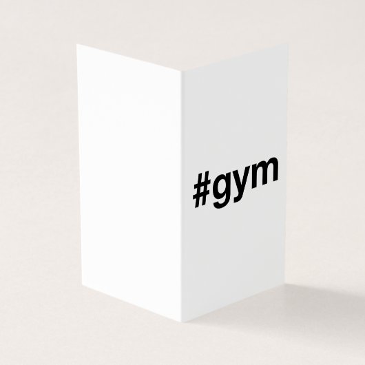 GYM Hashtag Kaart (Buitenkant)