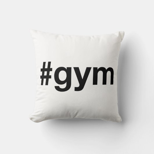 GYM Hashtag Kussen (Voorkant)