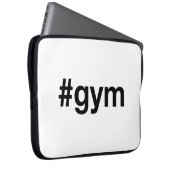 GYM Hashtag Laptop Sleeve (Voorkant Rechts)