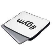 GYM Hashtag Laptop Sleeve (Voorkant onderkant)