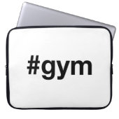 GYM Hashtag Laptop Sleeve (Voorkant)