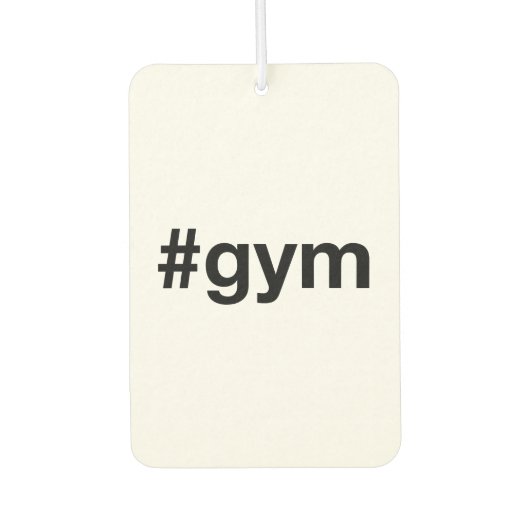 GYM Hashtag Luchtverfrisser (Voorkant)
