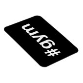 GYM Hashtag Magneet (Rechterzijde)