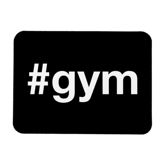 GYM Hashtag Magneet (Horizontaal)