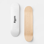 GYM Hashtag Persoonlijk Skateboard (Voorkant)