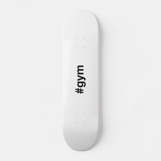 GYM Hashtag Persoonlijk Skateboard (Voorkant)