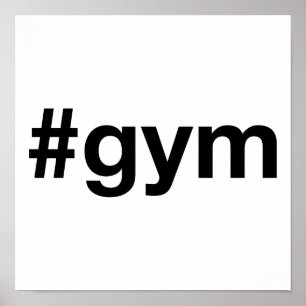 GYM Hashtag Poster