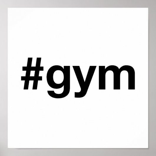 GYM Hashtag Poster (Voorkant)