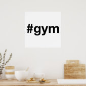 GYM Hashtag Poster (Keuken)