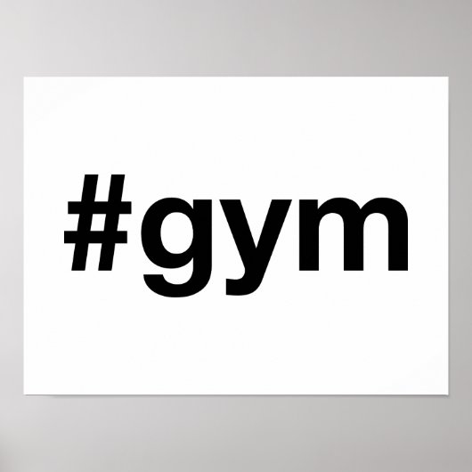 GYM Hashtag Poster (Voorkant)