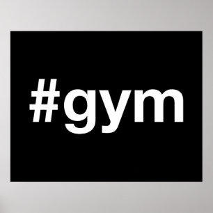 GYM Hashtag Poster