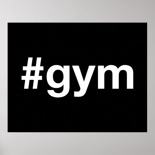 GYM Hashtag Poster (Voorkant)