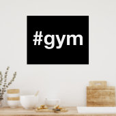 GYM Hashtag Poster (Keuken)