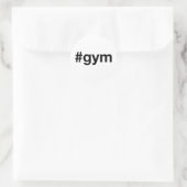 GYM Hashtag Ronde Sticker (Tas)