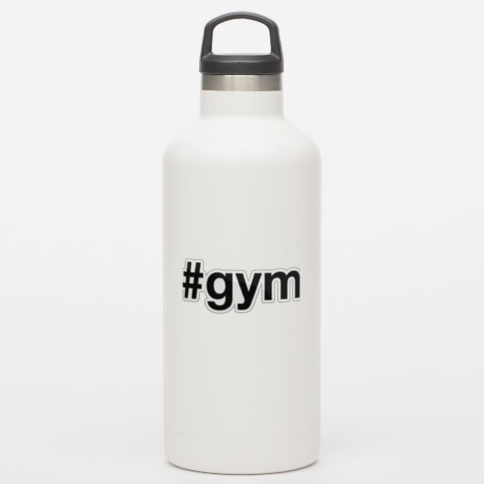 GYM Hashtag Sticker (Waterfles)