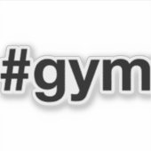 GYM Hashtag Sticker (Voorkant)