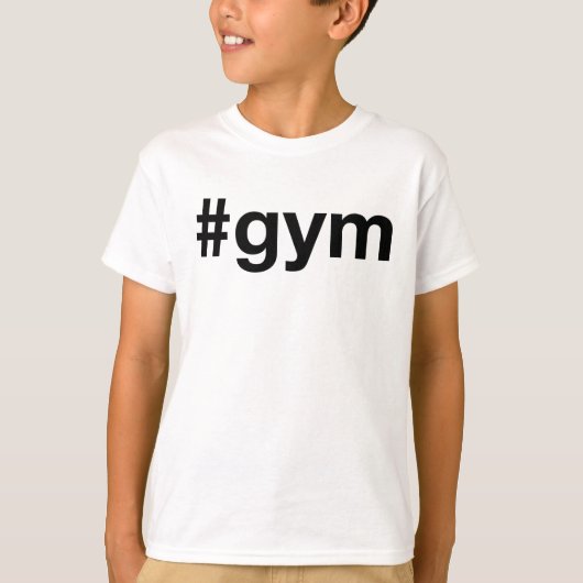 GYM Hashtag T-shirt (Voorkant)