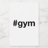 GYM Hashtag Wijn Etiket (Enkel label)