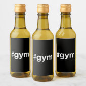 GYM Hashtag Wijn Etiket (Flessen)